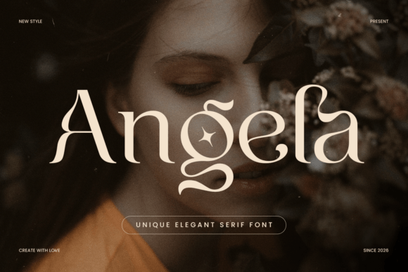 Angela Serif: A Polished Graphic Design Asset for Content Creators