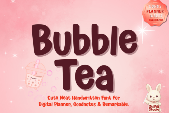 Bubble Tea Script Amp: A Playful Design Asset for Local Business Branding