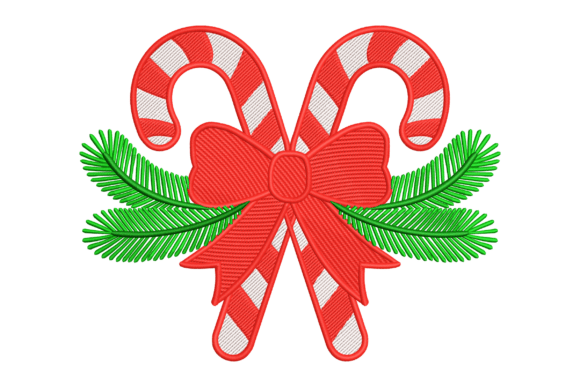 Candy Cane Bow: A Festive Graphic Design Asset for Christmas Creations