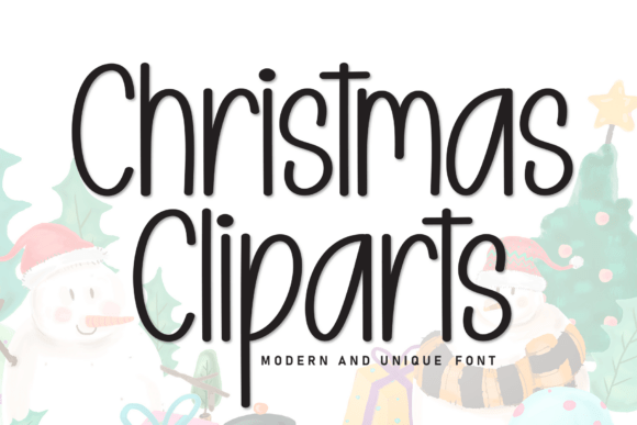 Christmas Cliparts: A Festive Graphic Design Asset for Local Business Branding
