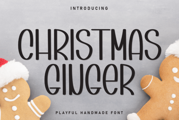Christmas Ginger Display: A Festive Graphic Design Asset for Handmade Creations