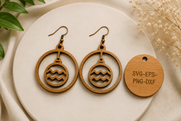 Christmas Ornament Earrings SVG Review: A Festive Design Asset for Seasonal Projects