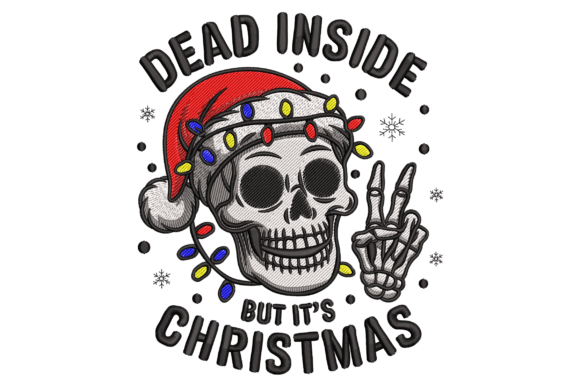 Christmas Skeleton: A Festive Graphic Design Asset for Local Business Branding