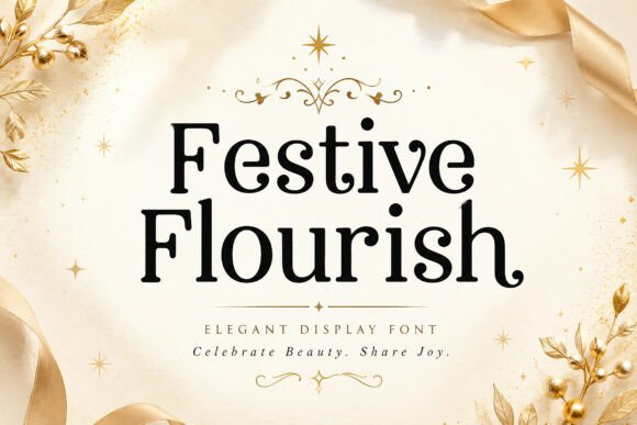 Festive Flourish: A Serif Asset That Elevates Local Business Branding
