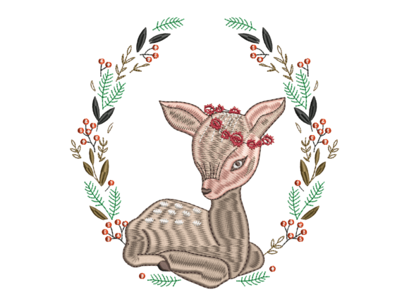Floral Baby Deer Wreath Embroidery Review for Real Projects