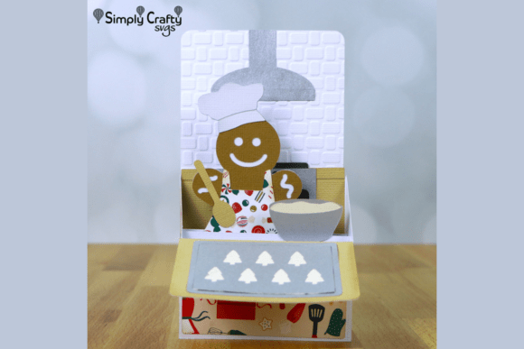 Gingerbread Baker Card SVG: A Thoughtful Embroidery Design for Holiday Projects