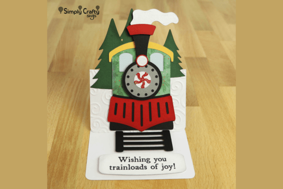 Holiday Express Train Card SVG: A Christmas Graphic Design Asset for Polished Publishing
