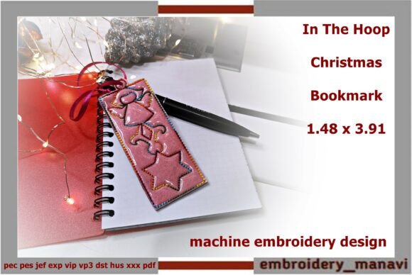 In the Hoop Christmas Ornament Bookmark for Holidays Amp Projects