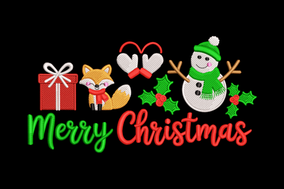 Merry Christmas Friends Scene for Festive Branding