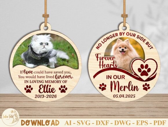 Pet Memorial Ornament SVG: A Heartfelt Design Asset for Emotional Branding