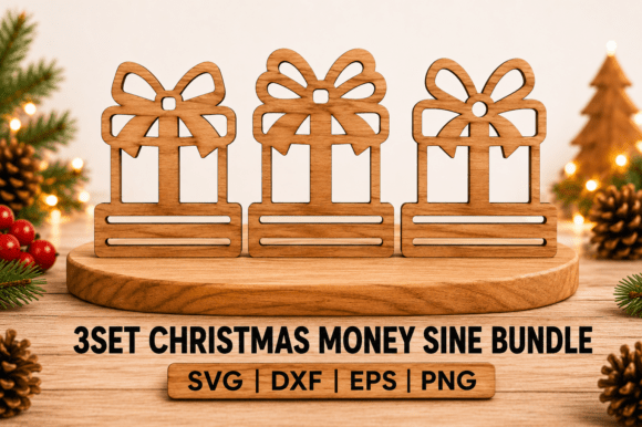 Present Cash Gift Holder Laser Cut File: A Visual Boost for Winter Amp Campaigns
