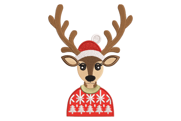 Reindeer Sweater: A Christmas Graphic Design Asset for Polished Publishing