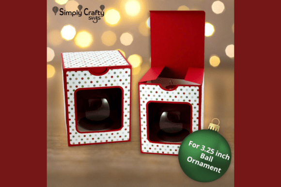 Round Ball Ornament Box 3.25 Inches SVG: A Festive Branding Asset for Local Businesses