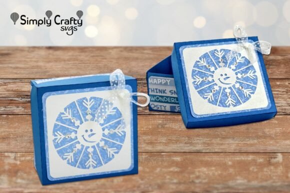 Snowman Snowflake Gift Box SVG: A Christmas Graphic Design Asset Worth Adding to Your Kit