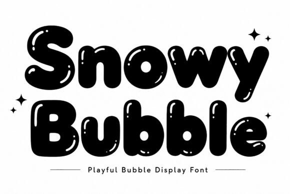 Snowy Bubble Display: A Versatile Graphic Design Asset for Local Business Branding