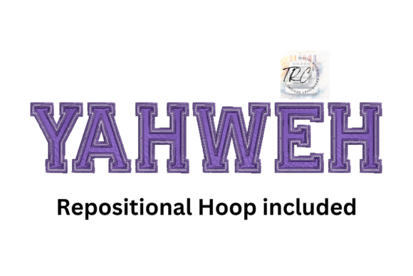 Yahweh Applique Embroidery Design: A Faith-Inspired Graphic Asset for Local Branding